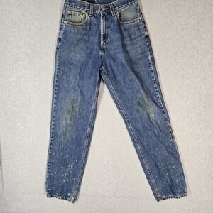 VINTAGE Levi's 560 Women Jeans 6 Blue Denim Made in USA Loose Straight 32" READ